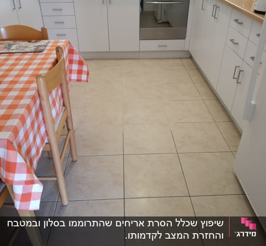 אחרי התיקון במטבח